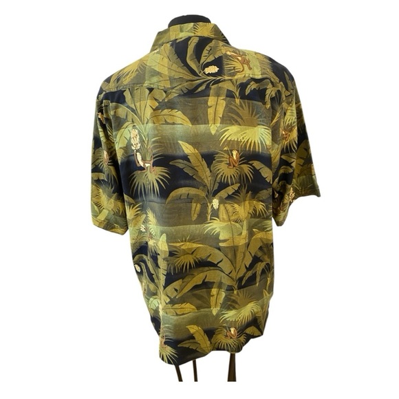Tommy Bahama Mens Fun Money Banana Silk Hawaiian Shirt - Picture 4 of 8